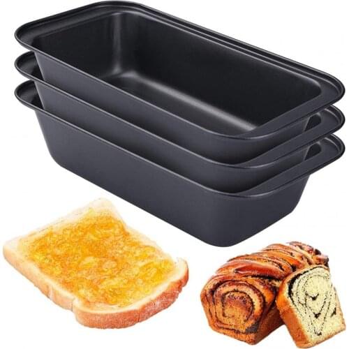 Nonstick Baking Pans Rectangular Toast Bread Mold Baking Cake Tray Carbon Steel Bakeware Baking Tools Fruit Pie Pizza for Oven