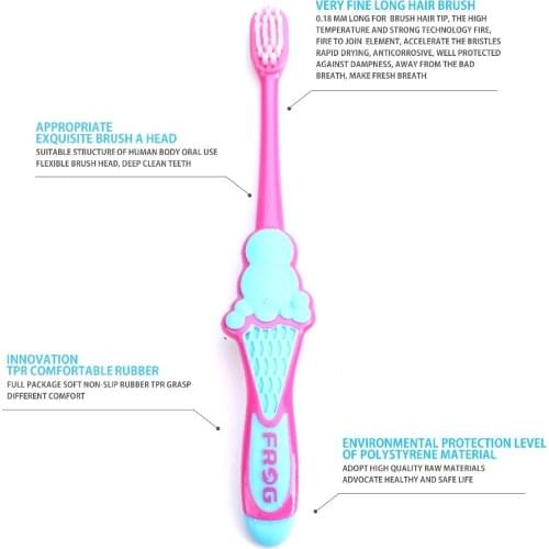 Children toothbrush protect the gums superfine toothbrush Baby series 817 color radom