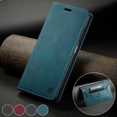 For Xiaomi Mi 10T Lite Case Flip Wallet Strong Magnetic Cover For Xiaomi Mi 10T Pro Case Luxury Matte Leather Card Holder Cases
