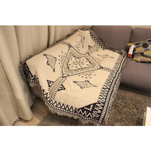 Bohemia Cotton blanket full cover sofa cover nonslip sofa set towel copridivano elasticizzato Knitted couch cover funda sofa