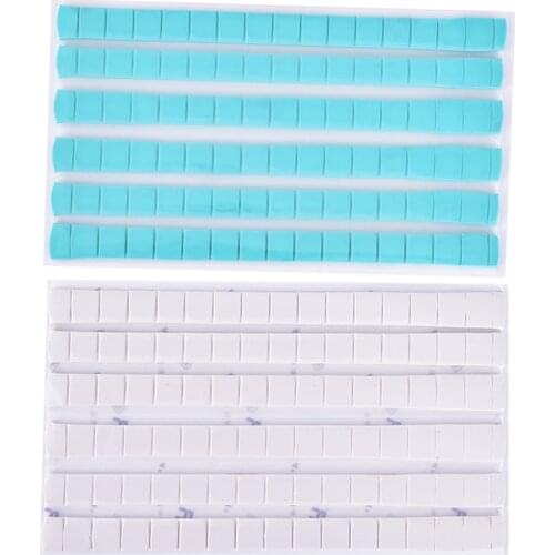 96 tips/pack Manicure Practice Nail art Adhesive Glue Clay Light Blue Pink White Reusable Removable Fixed Nail Display Tool