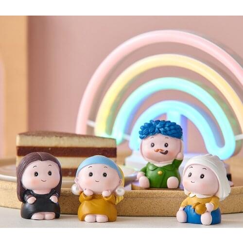 Mini Artist Figurines Nordic Home Decor Embellishments Character Resins Living Room Decor Home Accessories Decoration Crafts
