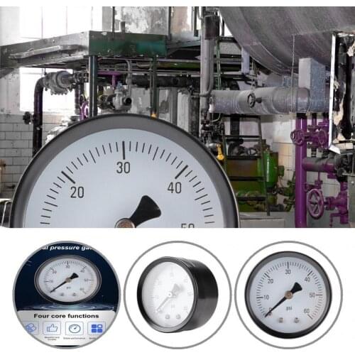 Long Service Time Rust-proof 60PSI Mini Axial Hydraulic Oil Pressure Gauge for Laboratory