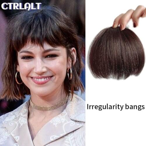 Irregular bangs wig piece hair clip bangs clip hair extension natural wig