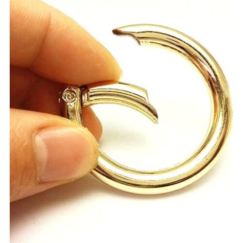 New Fashion High Quality Bag Ring Woman Handbag Jewelries Accessaries DIY Trinket Pendant Key Ring Gold Silver Plated Wholesale