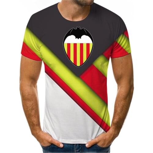 Solid color gradient 3D printing men and women couple shirts soft material casual fashion T-shirt loose mens Harajuku shirt