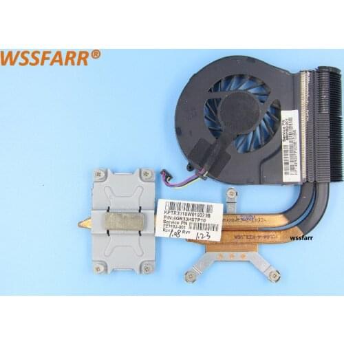 Original laptop for HP G4-2000 G6-2000 G7-2000 series 683192-001 Cooling Heatsink and Fan 683193-001PN:4GR33HSTP10