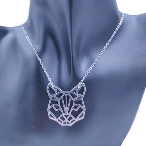 Cute Cat Animal Pendant Necklace Gold Silver Plated Jewelry For Women Male Female Persian Sphynx Siamese Punk Christmas