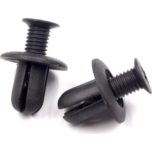 KALILI Plastic screw snaps fastener fits 8.2mm for Hyundai door panel bumper fender molding clips retainers