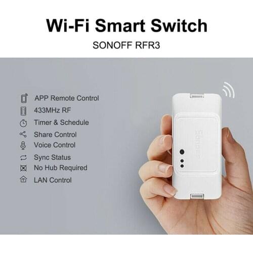Portable WIFI/RF/eWeLink Remote Control SONOFF RFR3 DIY Smart Switch Timer