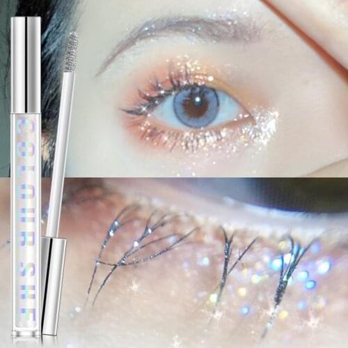 2020 diamond glitter mascara quick dry water drop makeup long lasting waterproof curling thick shiny eyelash mascara