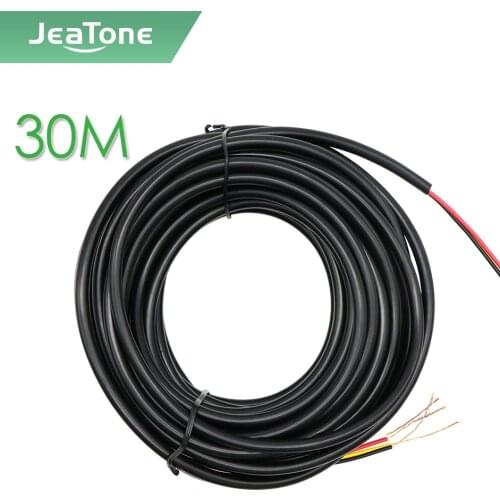 JeaTone Tuya smart Video intercom Extend Cable 4x0.12mm 30 meters Tinned copper Wire Free shipping