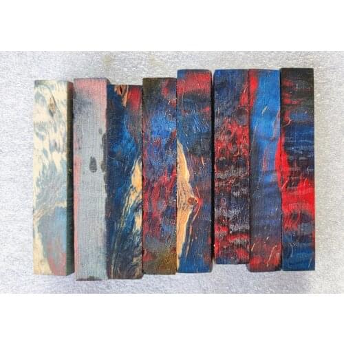 19x19x120mm MFL Maple Floc line stabilized wood pen blank