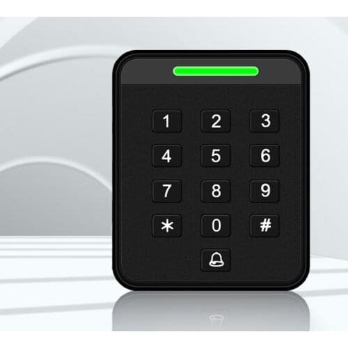 ZK 125KHz 13.56MHz RFID Access Control Keypad Kits EM MF Card Reader Standalone Door Access Control System Door Lock