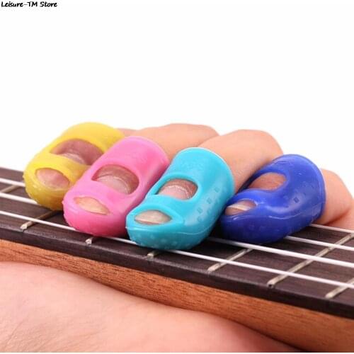 1Pcs Protector Plectrum Bands Random ColorGuitar Accessories S/M/L New Guitar Thumb Bass Silicone Finger Picks