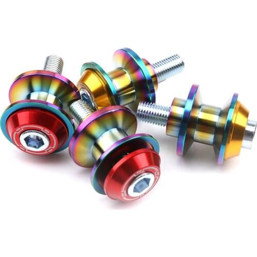 10mm Motorcycle Stand Screws Swingarm Spool Sliders Swing Arm Protector CNC Universal For YZF-R25 R3 S1000RR Z900 Z900 ktm RC390