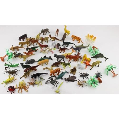 12pcs/set Mini Animal World Zoo Model Figure Action Toy Set Cartoon Simulation Animal Lovely Plastics Collection Toy For Kids