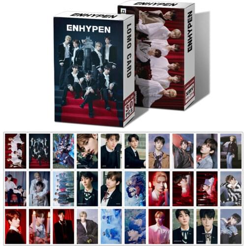 30Pcs/Set KPOP ENHYPEN ASTRO LOONA Album Photocard Paper Cards Self Made LOMO Card Photocard For Fans Gift
