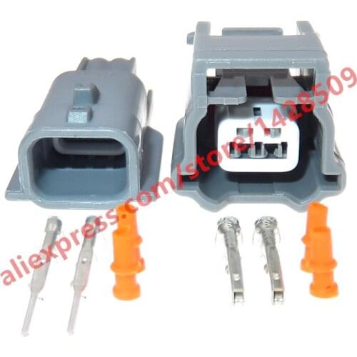 5 Sets 2 Pin 0.6 Series Automotive Wire Harness Socket Wheel Anti-lock Braking System ABS Sensor Waterproof Connector For Sylphy