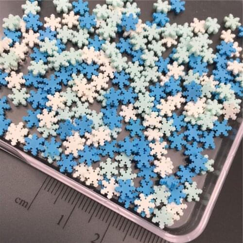 60g Snowflake Polymerclay,Soft Clay Sprinkles For Kids Diy/Craft Diy Making/Nail Art/Scrapbook Decoration/Craft Filler