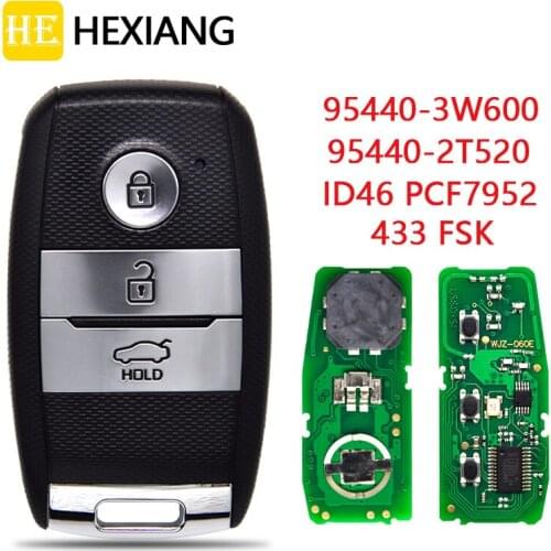 HE Xiang Car Remote Key For KIA K5 KX3 Sportage Sorento Picanto Optima 2014-2016 95440-3W600 95440-2T520 433Mhz Auto Keyless Go