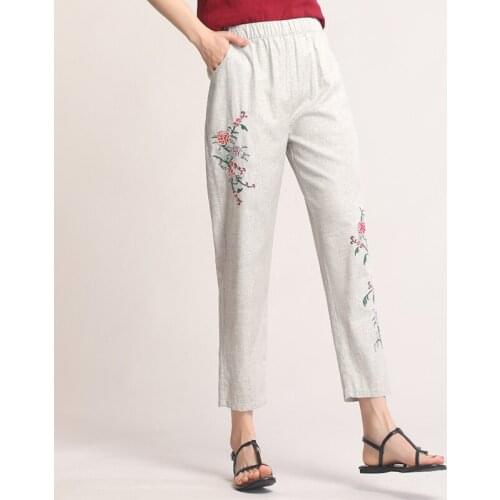 Женские льняные брюки CANVAUS China At AliExpress