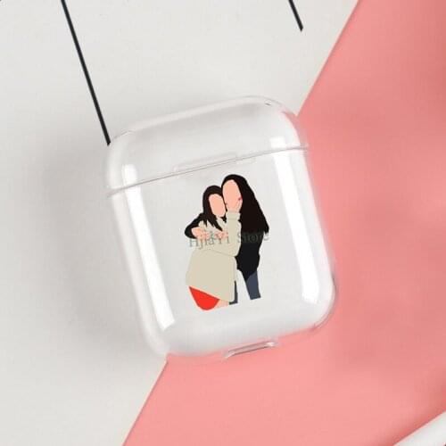 Charli and Dixie D'amelio Cases For Apple AirPods 1 2 Case Clear Wireless Bluetooth Earphone Case Protective Shell