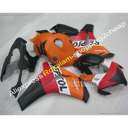 For CBR1000RR 08 09 10 11 Fireblade 2008 2009 2010 2011 CBR 1000RR Matte Orange Red White Motorcycle Fairing (Injection Molding)