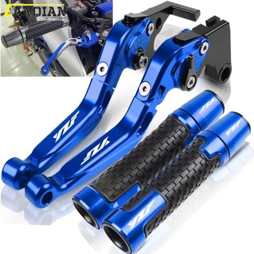 For YAMAHA YZFR6 YZF R6 2005-2012 2013 2014 2015 2016 Motorcycle Accessories CNC Brake Clutch Levers Handlebar Handle Grips Ends
