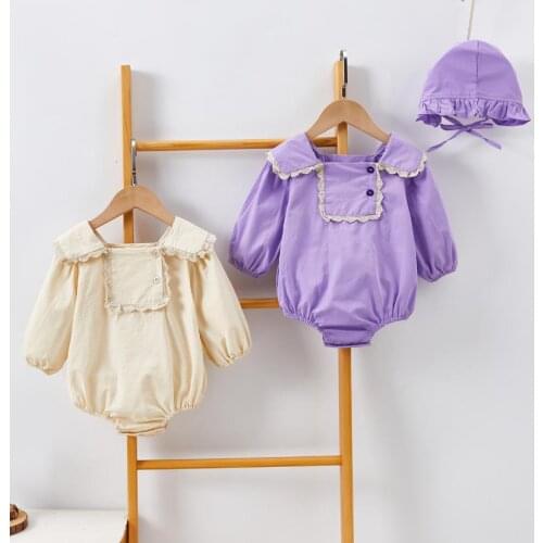 Newborn Infant Baby Girl Cotton long Sleeve Romper Jumpsuit autumn Outfit Toddler Kid Princess Rompers Playsuit