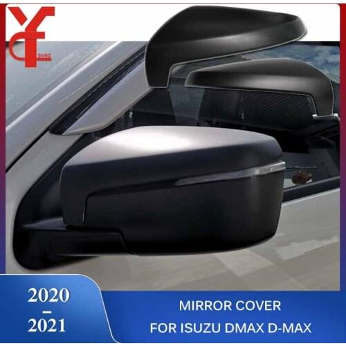 Side mirror cover rearview mirrors accessories for isuzu dmax d-max 2020 2021 ABS car styling exterior parts