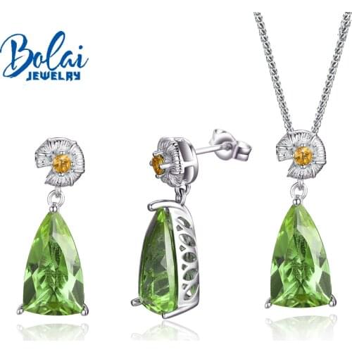Color changing zultanite Jewelry set sterling silver 925 earrings and pendant fine jewelry bolaijewelry promotion