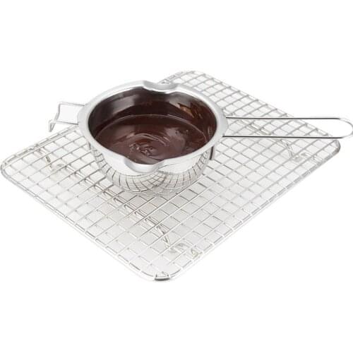 Stainless Steel Chocolate Butter Milt Melt Ting Bowl Long Grip Handle DIY Pastry Cooking Dessert Baking Pastry Kitchen Tools