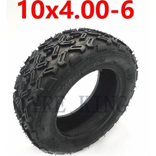 Non Slip 10x4.00-6 Tubeless Tire Vacuum Off-road Tire for Harley Electric City Motorcycle Go Karts ATV 4 Wheel Motorcycle