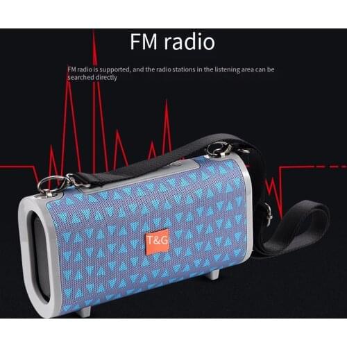 Portable Bluetooth-compatible Speakers Wireless Soundbar Subwoofer Outdoor Sports IPX5 Waterproof Support TF Card FM Radio AUX