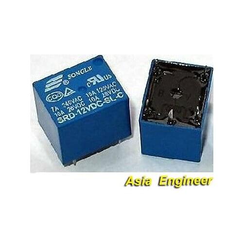 20x 12V DC SONGLE Power Relay SRD-12VDC-SL-C PCB Type