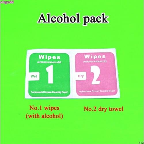 100X Tempered Glass Camera Lens Phone Screen Dust Removal Dry Wet Cleaning Wipes Paper tools Set alcohol pack for iPhone 5 6 7 8