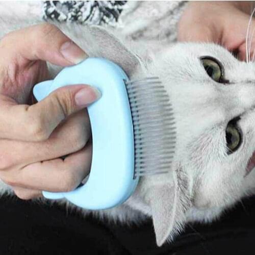 Pet Cat Dog Massage Shell Comb Cute Grooming Hair Removal Shedding Cleaning Brush Grooming Dematting For Hair Massage Brush