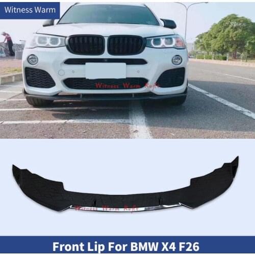 Front Bumper Lip Spoiler Splitters For BMW X4 F26 2015-2016 Carbon Fiber Front Bumper Lip Spoiler Splitters Bumper Guard
