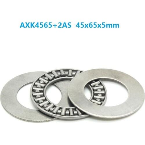 20pcs/lot AXK4565+2AS Plane Thrust Need Roller Bearing 45x65x5mm needle roller cage assemblies 45*65*5mm