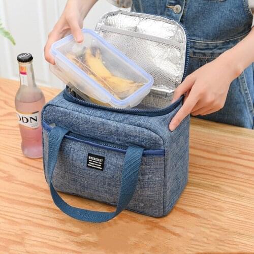 Thickened Oxford Insulated Bag Women Travel Organizer Ice Pack Large Lunch Food Bags Portable Ice Bags Packing Cube Cooler Bag