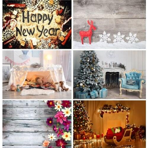 Vinyl Photography Backdrops Prop Christmas day Christmas Tree Photo Studio Background 210203CM-02