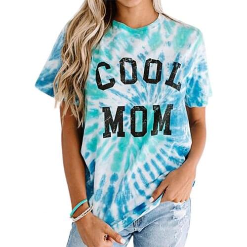 Women Blouse Letter Print All-match Skin-friendly Women Short Sleeve T-shirt for Summer