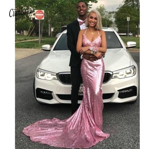 Halter Sweetehart Prom Dresses with Applique Sexy Backless Long Sweep Sequined Evening Gowns Maid of Honor Dress