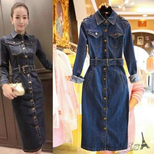 Модные джинсовые платья ZOUDKY China At AliExpress