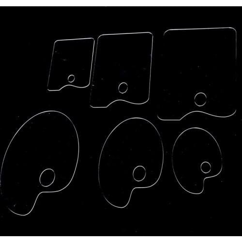 1Pc Clear Acrylic Artist Paint Mixing Palette Watercolor Palette Pigment Tray