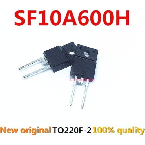 100% nuevo 50 unids/lote original diode SF10A600H 10A600V 10A600 TO-220F-2 Transistor