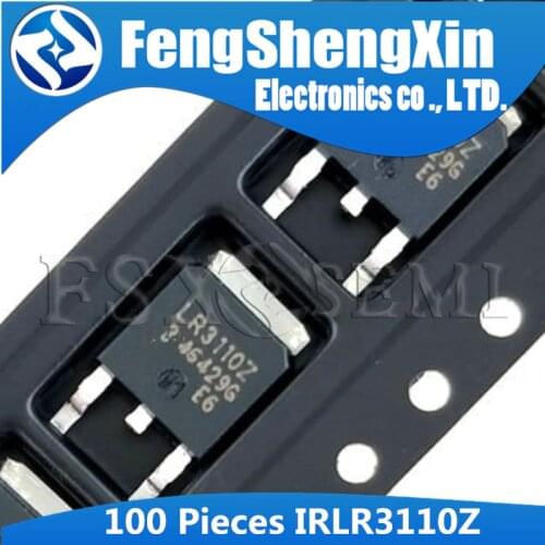 100pcs IRLR3110Z TO-252 IRLR3110 TO252 LR3110Z LR3110 IRLR3110ZPBF IRLR3110ZTRPBF N-Channel MOSFET Transistor