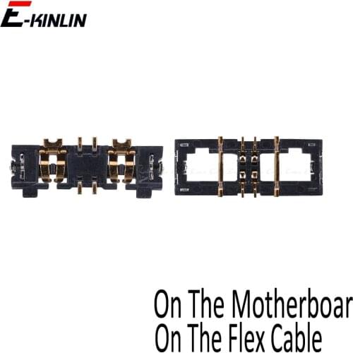 2pcs Inline FPC Battery Connector Contact Holder For iPhone 5 5S SE 5C 6 6S Plus On Logic Motherboard Flex Cable
