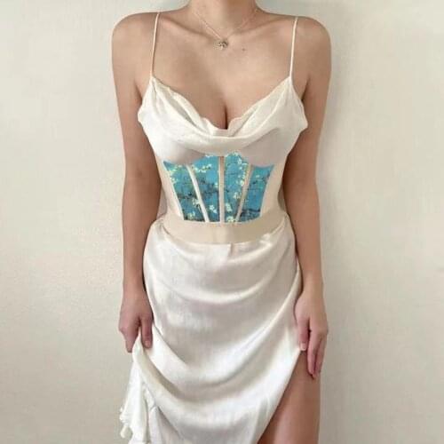 2021 New Women Waist Corset Belt Retro Crown Printed Top Girdles Underbust Tight Body Shaper Slimming Belly Top Waist Trainer